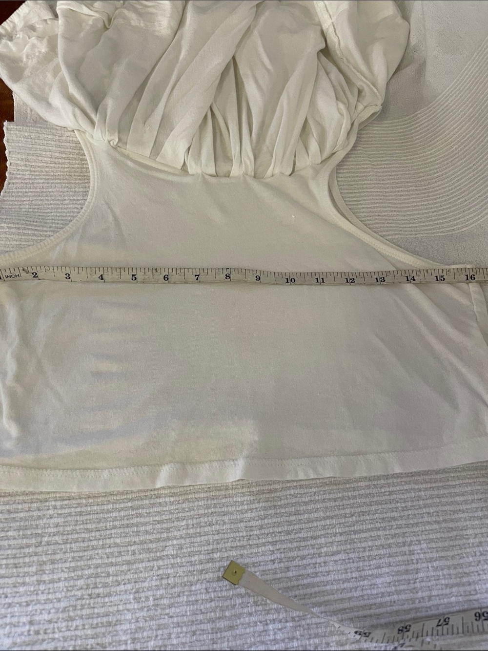 Maeve Anthropologie White Flowy Crop Top - Picture 6 of 7
